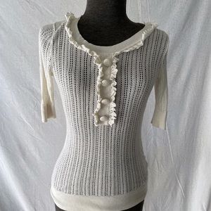 Sheer Banana Republic silk shirt